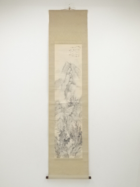 JAPANESE HANGING SCROLL / HAND PAINTED / SCENERY